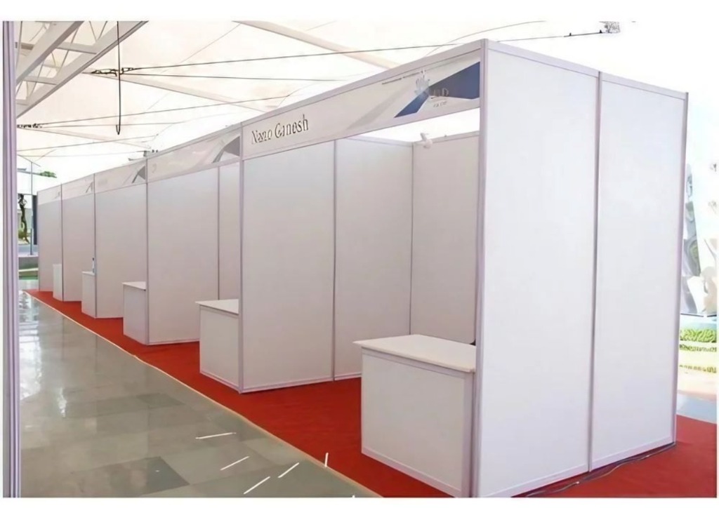 White Aluminium Exhibition Stalls
